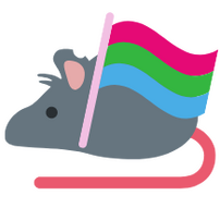 animals holding pride flags